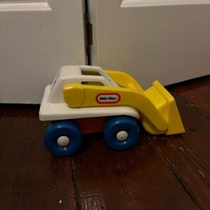 Yellow and Blue Toy Bulldozer